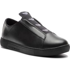 Sneakersy EMPORIO ARMANI - X4X239 XL477 K001 Black/Black. Czarne buty sportowe na co dzień męskie Emporio Armani, z materiału. Za 739.00 zł.