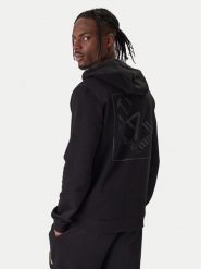 EA7 Emporio Armani Bluza 7M001490 AF17787 UC001 Czarny Regular Fit. Czarne bluzy rozpinane męskie EA7 Emporio Armani, m, bez wzorów, z bawełny, bez ramiączek, bez kaptura. Za 589.99 zł.