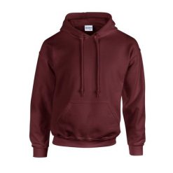 Bluza Z Kapturem Dla Dorosłych Unisex Heavy Blend. Brązowe bluzy nierozpinane męskie GILDAN, m, bez wzorów, bez ramiączek, z kapturem. Za 73.99 zł.