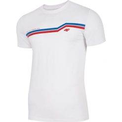 T-shirt męski TSM221 - biały. T-shirty męskie marki 4f. Za 49.99 zł.