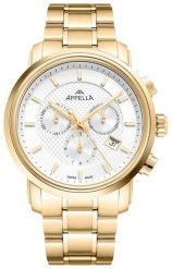 Zegarek męski Appella L70001.1113CH złoty. Żółte zegarki męskie Appella, złote. Za 1,950.00 zł.
