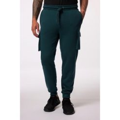 Męskie Bojówki dresowe fitness elastyczny pas do roz. 7 XL. Niebieskie spodnie dresowe męskie JAY-PI, bez wzorów, z bawełny, długie. Za 244.99 zł.