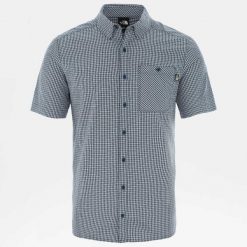Koszula turystyczna męska The North Face M Hypress Shirt. Niebieskie koszule męskie TNF, m, bez wzorów, bez kołnierzyka, bez ramiączek. Za 181.00 zł.