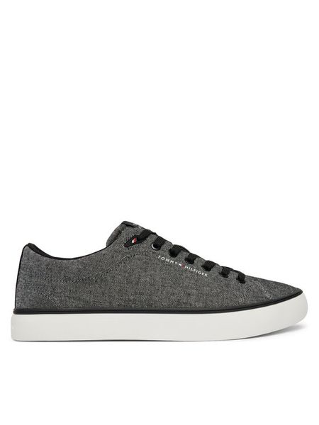 Tommy Hilfiger Tenisówki Th Hi Vulc Core Low Chambray FM0FM05818 Szary. Szare trampki męskie Tommy Hilfiger, bez wzorów, z materiału, bez zapięcia. Za 329.99 zł.