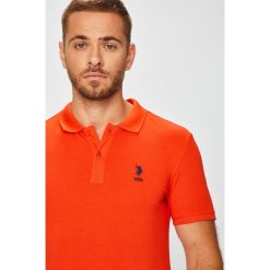 U.S. Polo - Polo. Czerwone koszulki polo męskie U.S. Polo, z bawełny, polo, z krótkim rękawem. W wyprzedaży za 139.90 zł.