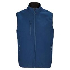 Ocieplacz Męski Falcon Softshell Zapinany Na Zamek Błyskawiczny. Niebieskie kurtki softshell męskie SOL'S, m, bez wzorów, z softshellu, bez kaptura, trekkingowe. Za 214.99 zł.