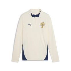 Młodzieżowa bluza treningowa z zamkiem 1/4 Portugalia PUMA. Brązowa kurtki treningowe męskie Puma, l, bez wzorów, bez kaptura, do piłki nożnej. Za 309.00 zł.