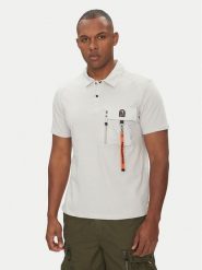 Parajumpers Polo Rescue 25SMPMPORE10 Szary Regular Fit. Szare koszulki polo męskie Parajumpers, l, bez wzorów, z bawełny, bez kołnierzyka, bez ramiączek. Za 539.99 zł.