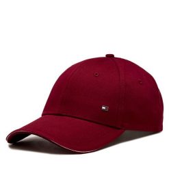 Czapka z daszkiem Tommy Hilfiger. Czerwone czapki męskie Tommy Hilfiger, bez wzorów. Za 199.99 zł.
