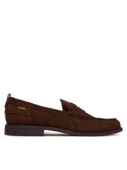 HUGO Mokasyny Varian 50563464 Brązowy. Brązowe mokasyny męskie Hugo, ze skóry, bez zapięcia. Za 869.99 zł.