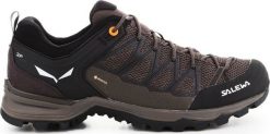 Buty trekkingowe męskie Salewa MTN Trainer Lite GTX ciemnobrązowe r. 44 1/2. Brązowe buty trekkingowe męskie Salewa, bez wzorów, bez zapięcia. Za 857.99 zł.