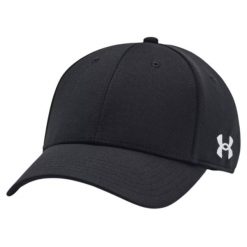 Czapka Z Daszkiem Z Logo Team Blitzing. Czarne czapki męskie Under Armour, bez wzorów. Za 121.99 zł.