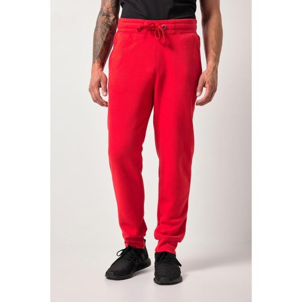 Męskie Spodnie dresowe ściągane sznurkiem nowoczesny krój do roz. 8XL. Czerwone spodnie dresowe męskie JAY-PI, bez wzorów, z bawełny, długie. W wyprzedaży za 191.99 zł.