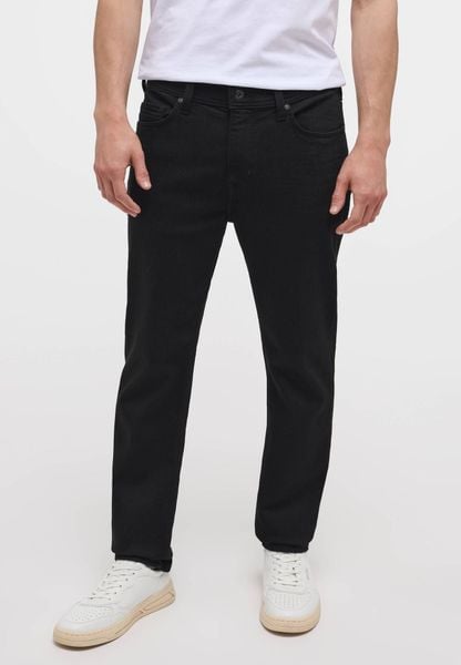 Męskie Spodnie Jeansowe Mustang Style Vegas Slim Denim Black 1014062 4000 906, W32 L32. Czarne eleganckie spodnie męskie Mustang, bez wzorów, z bawełny, casualowe. Za 239.99 zł.