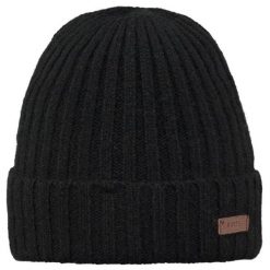 Czapka Barts Haakon. Czarne czapki męskie Barts, na zimę, bez wzorów, z polaru, klasyczne. Za 128.00 zł.