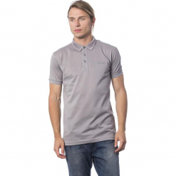 Koszulka polo w kolorze szarym. Szare koszulki polo męskie Roberto Cavalli, Trussardi, z haftami, polo. W wyprzedaży za 319.95 zł.