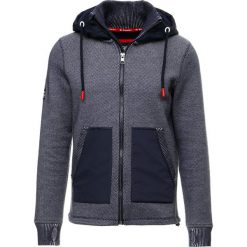 Superdry MOUNTAIN BONDED ZIPHOOD Kardigan navy/white. Niebieskie kardigany męskie marki Superdry., z bawełny. W wyprzedaży za 363.35 zł.