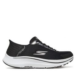 Półbuty Skechers. Czarne codzienne półbuty męskie Skechers, bez wzorów, bez obcasa, bez zapięcia. Za 219.99 zł.