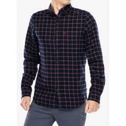 Koszula turystyczna męska Fjallraven Ovik Flannel Shirt. Niebieskie koszule męskie Fjällräven, m, bez wzorów, bez kołnierzyka, bez ramiączek. Za 408.99 zł.