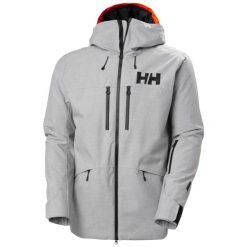 Kurtka narciarska Helly Hansen Garibaldi 2.0. Szare kurtki narciarskie i snowboardowe męskie Helly Hansen, na zimę, m, bez wzorów, z puchu, bez kaptura, narciarskie. W wyprzedaży za 1,691.00 zł.