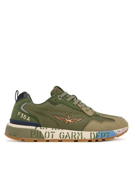 Aeronautica Militare Sneakersy 252SC0276UCT04249 Zielony. Zielone buty sportowe na co dzień męskie Aeronautica Militare, m, bez wzorów, z materiału, bez ramiączek, bez kaptura. Za 549.99 zł.