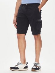 Aeronautica Militare Szorty materiałowe 251BE066CT1122 Granatowy Regular Fit. Niebieskie szorty męskie Aeronautica Militare, bez wzorów, z bawełny. Za 349.99 zł.