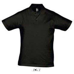 Polo Sol's Prescott. Czarne koszulki polo męskie SOL'S, m, bez wzorów, bez kołnierzyka, bez ramiączek. Za 116.50 zł.