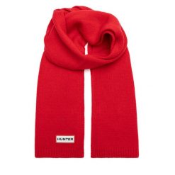 Szalik Hunter. Czerwone szaliki męskie Hunter, bez wzorów. Za 59.99 zł.