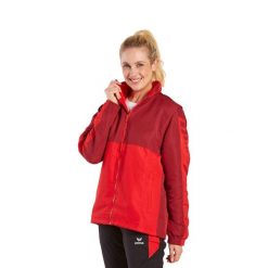 Kurtka Erima Six Wings. Czerwone kurtki męskie Erima, m, bez wzorów, z polaru, bez ramiączek, z kapturem. W wyprzedaży za 310.50 zł.