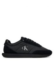 Calvin Klein Sneakersy Retro Runner Ess Mix Mat YM0YM01361 Czarny. Czarne buty sportowe na co dzień męskie Calvin Klein, m, bez wzorów, z materiału, retro, bez ramiączek, bez kaptura. Za 369.99 zł.