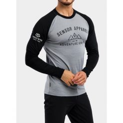 Bluza termoaktywna męska Sensor Merino Active PT Tee L/S. Szare bielizna termoaktywna męska Sensor, l, bez wzorów, bez ramiączek, narciarskie. Za 339.99 zł.