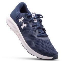 Buty do biegania męskie UNDER ARMOUR Charged Pursuit 3. Niebieskie buty do biegania męskie Under Armour, bez wzorów, bez zapięcia, do biegania. Za 239.00 zł.