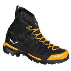 Buty trekkingowe męskie Salewa Ortles Light Mid Powertex. Czarne buty trekkingowe męskie Salewa, bez wzorów, z materiału, bez zapięcia, trekkingowe. Za 1,221.90 zł.