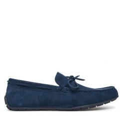 Mokasyny GINO ROSSI. Niebieskie mokasyny męskie Gino Rossi, bez zapięcia. Za 199.99 zł.