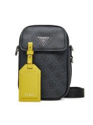 Guess Saszetka HMMILO P5425 Szary. Szare saszetki męskie Guess, z aplikacjami, ze skóry. Za 179.99 zł.