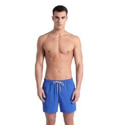 Szorty męskie spodenki kąpielowe na basen plażę Arena Profile Beach. Niebieskie kąpielówki męskie ARENA, m, bez wzorów. Za 79.99 zł.