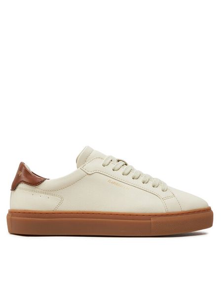 Flamingos Life Sneakersy Hampton Court Hcbrona Écru. Buty sportowe na co dzień męskie Flamingos' Life, m, bez wzorów, ze skóry, bez ramiączek, bez kaptura. Za 379.99 zł.