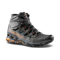 Buty trekkingowe męskie La Sportiva La Ultra Raptor Ii Mid Gtx. Szare buty zimowe męskie La Sportiva, bez wzorów, z materiału, sportowe, bez obcasa, bez zapięcia. Za 1,021.00 zł.