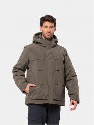 Jack Wolfskin Kurtka zimowa Textor Utility Jkt 1116101 Brązowy Regular Fit. Brązowe kurtki outdoor męskie Jack Wolfskin, na zimę, m, bez wzorów, z syntetyku, bez kaptura, outdoorowe. Za 999.99 zł.