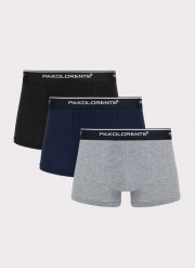 PAKO LORENTE – Bokserki męskie w zestawie 3 szt. Czarne bokserki męskie Pako Lorente, m, bez wzorów, z bawełny. Za 89.99 zł.
