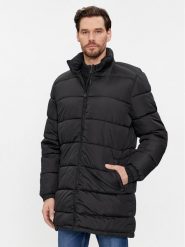 Brave Soul Płaszcz zimowy MJK-DAVISLONGBLK Czarny Regular Fit. Czarne płaszcze męskie Brave Soul, na zimę, l, bez wzorów, z syntetyku, bez kaptura. Za 259.99 zł.