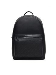 Tommy Hilfiger Plecak Th Monogram Backpack AM0AM13834 Czarny. Czarne plecaki męskie Tommy Hilfiger, bez wzorów, ze skóry. Za 499.99 zł.