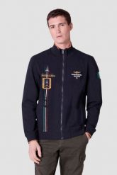 AERONAUTICA MILITARE Granatowa bluza męska Embroidered Frecce Tricolori. Niebieskie bluzy nierozpinane męskie Aeronautica Militare, l, bez wzorów, bez ramiączek, bez kaptura. W wyprzedaży za 589.99 zł.