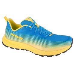 Buty do biegania męskie, Trailfly Speed. Niebieskie buty do biegania męskie Inov-8, bez wzorów, z gumy, bez zapięcia, do biegania. Za 499.99 zł.