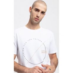 T-shirt męski TSM269 - biały. T-shirty męskie marki 4f. W wyprzedaży za 39.99 zł.