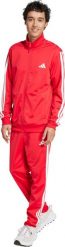 Dres męski adidas Sportswear Basic 3-Stripes Tricot czerwony JX8731 S. Czerwone komplety dresowe męskie ADIDAS, bez wzorów, z dresówki, bez ramiączek, bez kaptura. Za 465.95 zł.