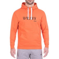Bluza w kolorze pomarańczowym. Bluzy nierozpinane męskie marki Jeep. W wyprzedaży za 99.95 zł.