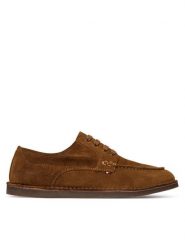 Tommy Hilfiger Półbuty Stitchdown Suede Derby FM0FM05841 Brązowy. Brązowe codzienne półbuty męskie Tommy Hilfiger, bez wzorów, ze skóry, bez obcasa, bez zapięcia. Za 569.99 zł.