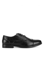 Lanetti Półbuty MYL8520-2 Czarny. Czarne eleganckie półbuty męskie Lanetti, z tworzywa sztucznego, wizytowe, bez obcasa, bez zapięcia. Za 119.99 zł.