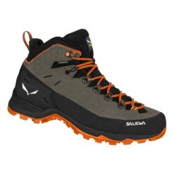 Buty Trekkingowe Męskie Salewa Alp Mate Winter Mid Ptx. Brązowe buty trekkingowe męskie Salewa, bez wzorów, z materiału, sportowe, bez obcasa, bez zapięcia. Za 741.52 zł.